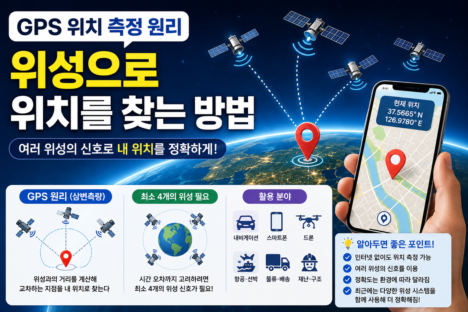 GPS 위치 측정 원리