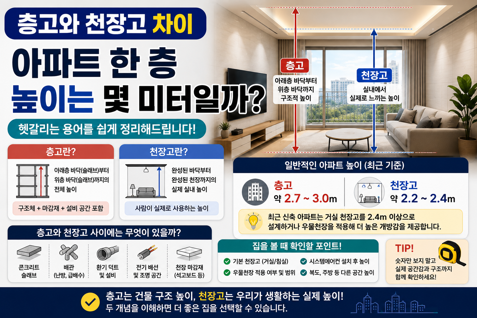 층고와 천장고 차이